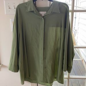 CJ Banks long sleeve blouse.